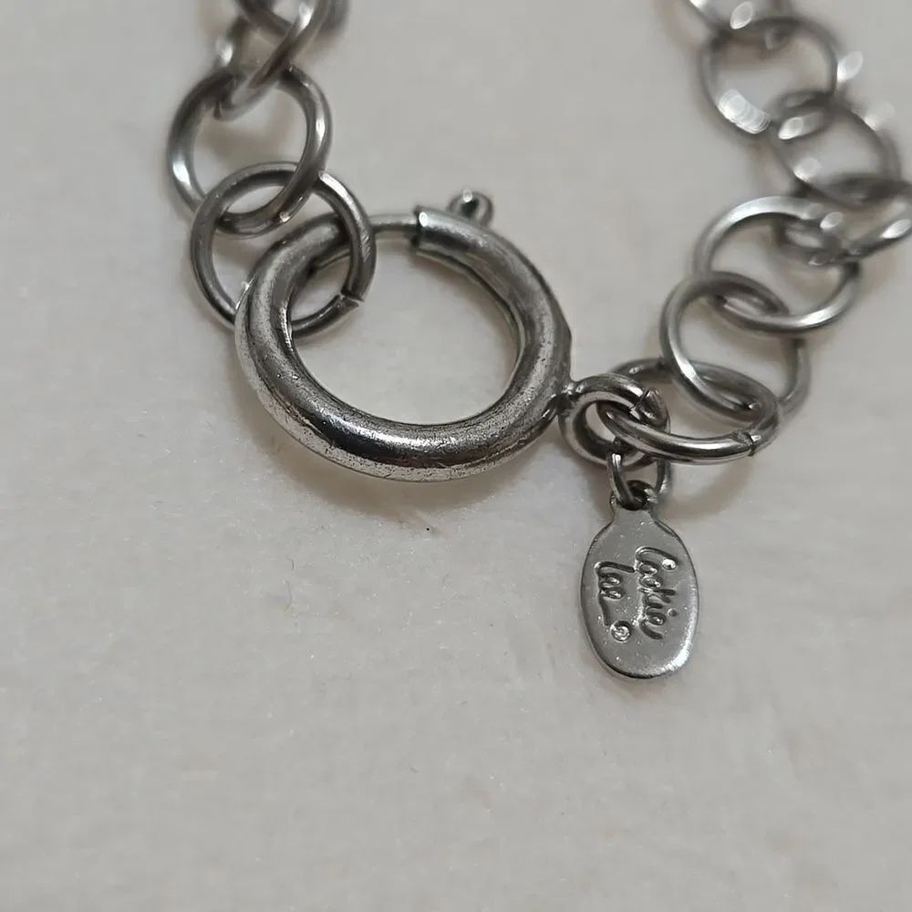 Beautiful Beaded Silver Cookie Lee Necklace - Picture 4 of 5